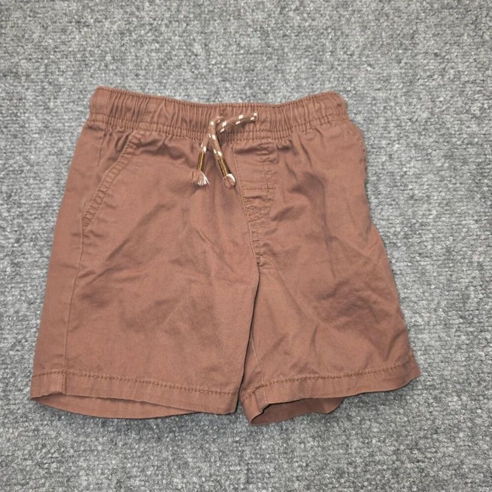 2T Brown Pull-On Shorts Elastic Waist Drawstring